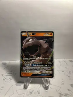 Pokemon TCG Onix GX 36/68 Hidden Fates Ultra Rare Holo Card (NM) - Image 1