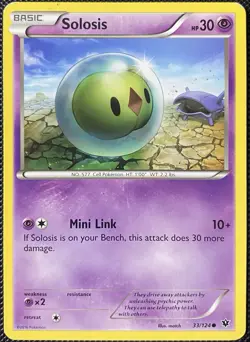 Solosis 33/124 Fates Collide Regular - Pokemon Card - Image 1