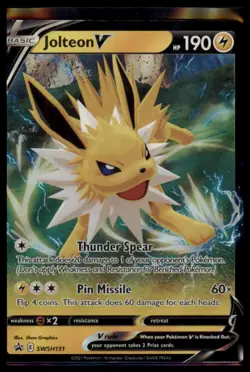 Pokemon TCG - Jolteon V SWSH: Sword & Shield Promo Cards #SWSH151 - NM - Image 1