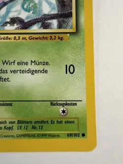 1st Edition Weedle (Hornliu) 69/102 - NM Near Mint German Base Set Pokemon Card - Image 5