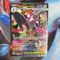 Pokemon TCG Mega Lopunny EX 128/094 Special Illustration Rare Holo Me02 Card - Image 1