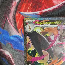 Pokemon TCG Mega Lopunny EX 128/094 Special Illustration Rare Holo Me02 Card - Image 2