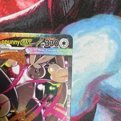 Pokemon TCG Mega Lopunny EX 128/094 Special Illustration Rare Holo Me02 Card - Image 3