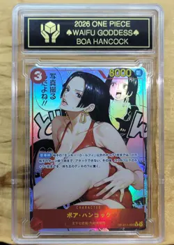 BOA HANCOCK Waifu Goddess Manga Card CUSTOM MADE Black label - Image 3
