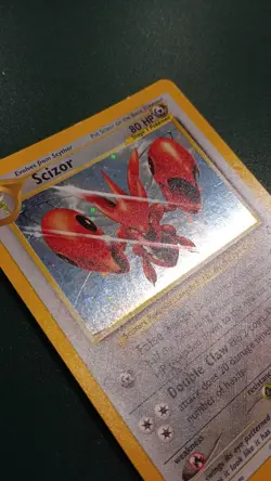 Pokemon TCG Scizor Neo Discovery Holo Rare Trading Card 10/75 Vintage - Image 2