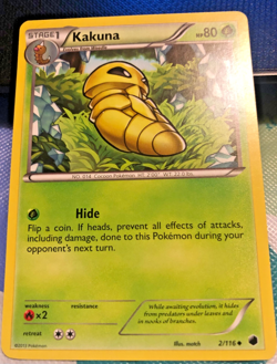 2013 Pokemon KAKUNA Card TCG 2/116 Plasma Freeze Team Stage 1 HP 80 MINT! (B) - Image 2