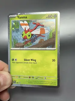 Pokemon TCG Yanma Black Star Promo Card SVP185 Cosmos Holo *Swirl* - Image 1