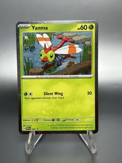 Pokemon TCG Yanma Black Star Promo Card SVP185 Cosmos Holo *Swirl* - Image 2