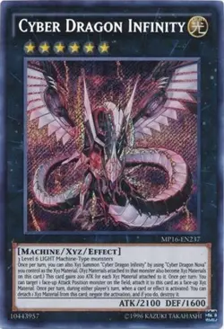 Yugioh! LP Cyber Dragon Infinity - MP16-EN237 - Secret Rare - Unlimited Edition - Image 1