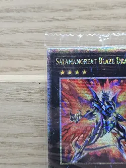 YuGiOh Card TCG Salamangreat Blaze Dragon Quarter Century Secret Rare sealed(26) - Image 2