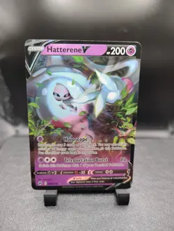 Hatterene V 065/159 Ultra Rare Holo Crown Zenith Pokemon Card - Image 1