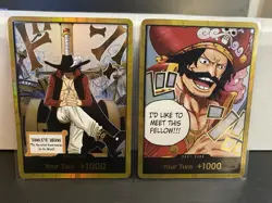 One Piece TCG English Lot OP13 OP14 GOLD Don!! Card Carrying On His Will Azure - Image 1