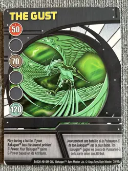 Bakugan Battle Brawlers The Gust 🔵 Blue Ability Card Ventus Skyress 35/48d - Image 3