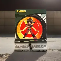 Bakugan: Battle Brawlers | Pyrus 🔥 Green Ability Card 41/48 | Dan & Dragonoid - Image 1