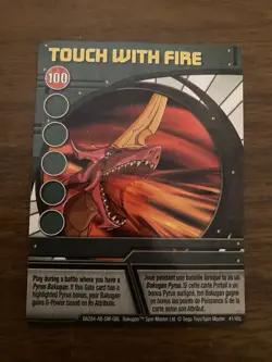 Bakugan Battle Brawler Touch With Fire Ability Card BA284 41/48c - Image 1