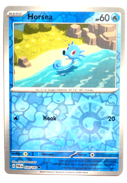 Pokemon Horsea Reverse Holo + FREE extra Rare card! - Image 1
