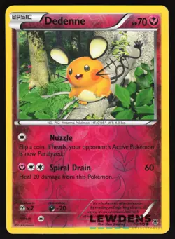 Dedenne - 70/119 - Common Reverse Holo - Phantom Forces - Pokemon Card - Image 1