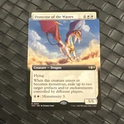 MTG Protector of the Wastes (Extended Art) Normal NM Commander: Dragonstorm - Image 1