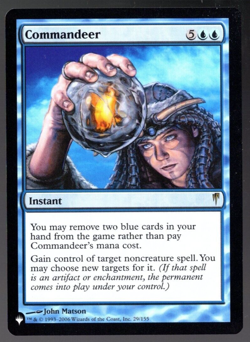 Commandeer 29/155 Non Foil Reprint The List Magic The Gathering NM - Image 1