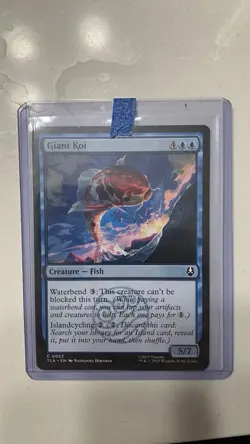 Misprint Upside Down Giant Koi (TLA) 53 MTG - Image 1