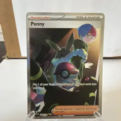 Pokemon TCG Penny Full Art 239/091 SV: Paldean Fates Holo - Image 1
