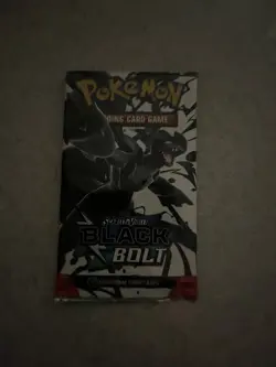 Heavy 22.56g Pokemon TCG SV 10.5 Black Bolt Booster Pack Sealed! - Image 2