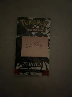 Heavy 22.56g Pokemon TCG SV 10.5 Black Bolt Booster Pack Sealed! - Image 3