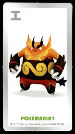 Emboar No. 500 Pokemania Card Pokemon Japanese ~ MP - Image 1