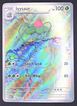 Ivysaur 167/165 Pokemon TCG SV: Scarlet & Violet 151 IR Full Art Near Mint - Image 3