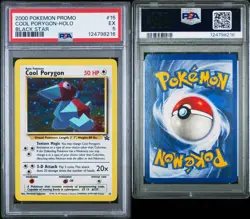 2000 POKEMON PROMO COOL PORYGON HOLO BLACK STAR 15 PSA 5 - Image 3