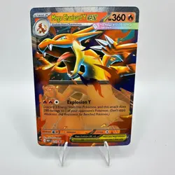 Pokemon Mega Charizard Y ex 030 Mega Evolution Black Star Promo Holo TCG Card - Image 1