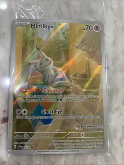 Mimikyu 075 Scarlet & Violet Pokemon Center Stamped Black Star Promo Sealed - Image 1