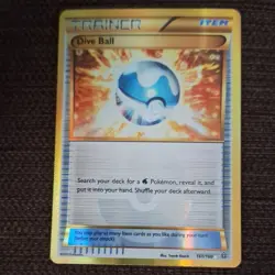 Pokemon Dive Ball Secret Rare 161/160 XY Primal Clash Foil Trainer Card - Image 1