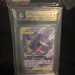 Pokemon Gengar & Mimikyu GX 102/095 Tag Bolt TAG TEAM GX SR BGS 9.5 Japanese - Image 1
