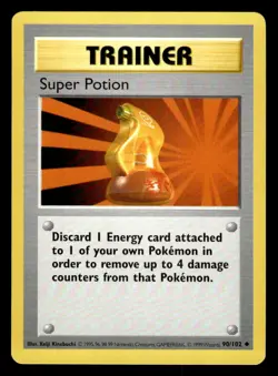 Pokemon TCG Base Set (Shadowless) #090/102 Super Potion NM - Image 1