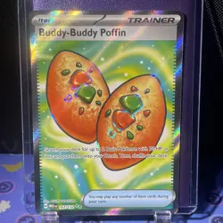Pokemon TCG Ultra Rare Buddy-Buddy Poffin #167/132 Mega Evolution - Image 1