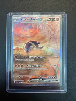 Pokemon Great Tusk ex 246/198 – Full Art – Near Mint - Image 1