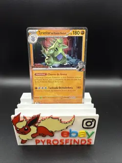 Team Rocket's Tyranitar 096/182-Pokemon: Destined Rivals STAMPED SPANISH! - Image 1