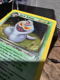Pokemon Dark Arbok Team Rocket Holo Rare 1st Edition 2/82 60 HP English - Image 2