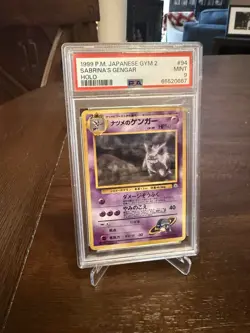 1999 Pokemon Japanese Gym 2 Sabrina's Gengar Holo #94 PSA 9 MINT - Image 1
