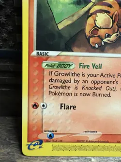 Pokemon Growlithe 65/100 E-Series EX Sandstorm 2003 Near Mint NM/LP - Image 4