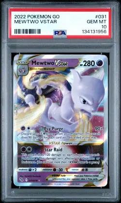 Mewtwo VSTAR 031/078 Pokemon GO Holo PSA 10 - Image 1