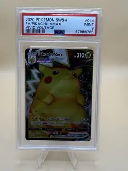 The Pokemon Company Pikachu VMAX Vivid Voltage 044/185 PSA 9 Ultra Rare Holo EN - Image 1