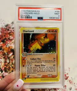NEW CERT - Charizard 100/97 PSA 9 EX Dragon 2003 Secret - Vintage Holo Pokemon - Image 1