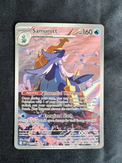 Pokemon Samurott 107/086 WHI EN Illustration Rare IR White Flare - Image 1