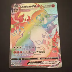 Pokemon Charizard VMAX 74/73 Champions Path Secret Rare Holo 330 HP TCG - Image 1