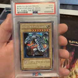 2004 Yugioh PSA 10 Blue-Eyes White Dragon PCK-001 Prismatic Secret Rare - Image 1