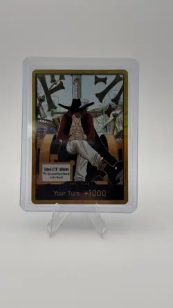 One Piece TCG Gold Frame DON!! Dracule Mihawk OP14 ENGLISH - Image 1