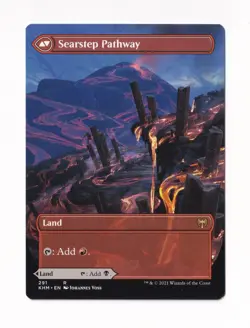 Magic the Gathering Kaldheim #291 Blightstep Pathway / Searstep Pathway - Image 2