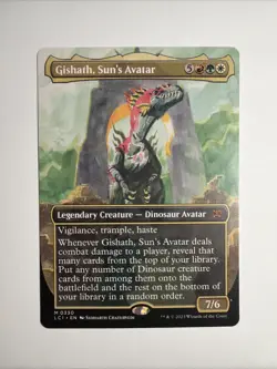 Gishath, Sun's Avatar (Borderless) The Lost Caverns of Ixalan Regular - Image 1